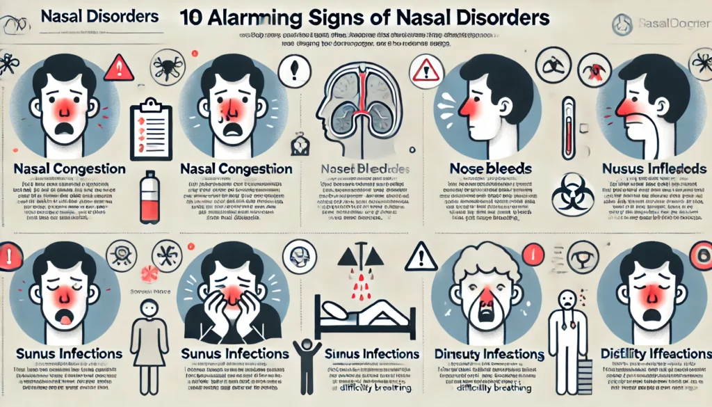 Alarming signs of nasal disorders