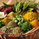 "A Vibrant Basket of 10 Powerful Indian Herbals"