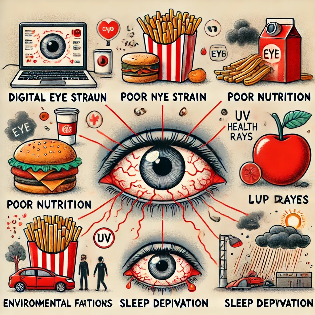 Cause 4: Sleep Deprivation Connection between lack of sleep and eye health. Effects of sleep deprivation on vision and eye comfort. Tips for improving sleep to support eye health. Cause 5: Underlying Health Conditions How systemic health issues can lead to eye problems. Common health conditions that affect vision (e.g., diabetes, hypertension). Importance of managing overall health for eye protection.