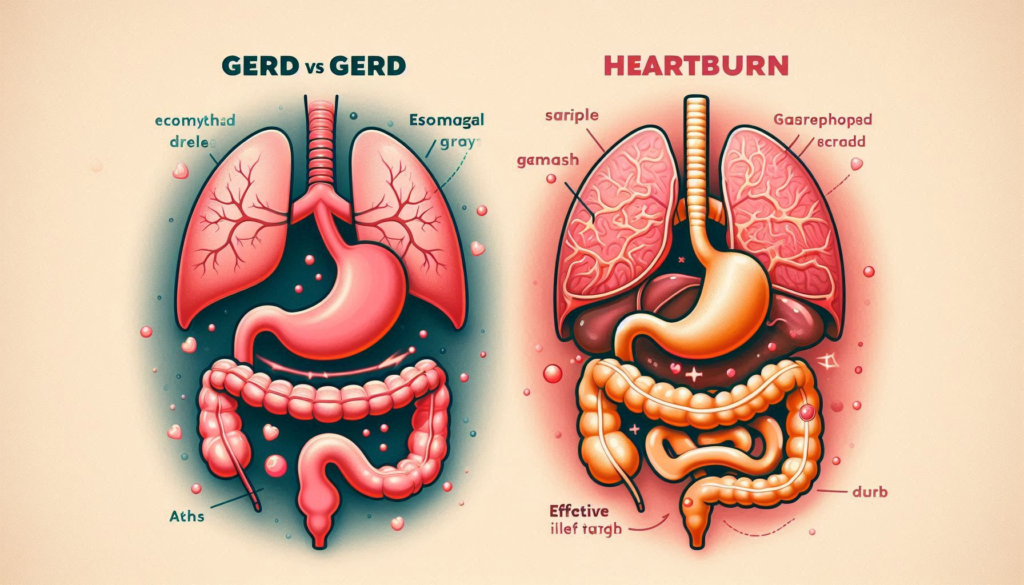 The Differences Between Gerd (gastroesophageal Reflux Disease) And Heartburn.