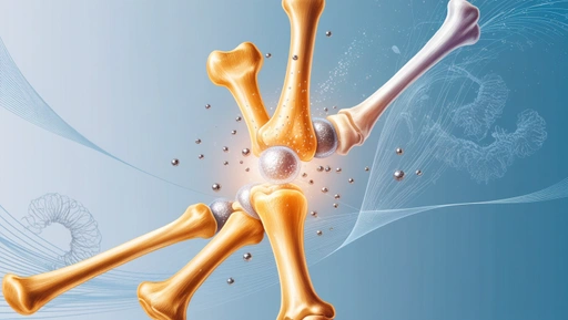 "Calcium's Role in Bone Density"

Alt Text: "A visual representation of bones with enhanced density, highlighting how calcium contributes to stronger and healthier bones."