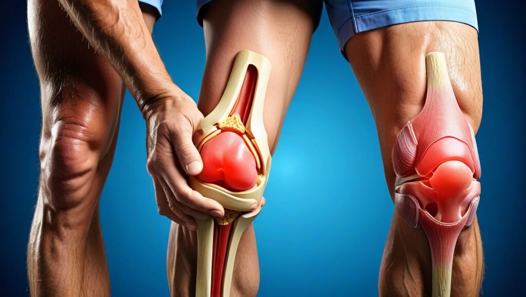 "Knee Pain Uncovered: 10 Surprising Causes and Solutions"

Alt Text: "An illustration showing the various causes of knee pain, such as gout and overuse injuries, along with effective solutions like dietary changes and physical therapy."