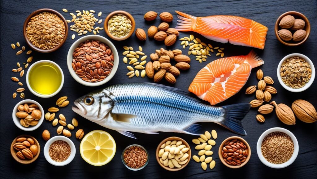 "Discover 8 Amazing Omega-3 Sources for Optimal Health"

Alt Text: "A visual guide showcasing various sources of Omega-3, including fish, flaxseeds, and walnuts, for optimal health benefits."