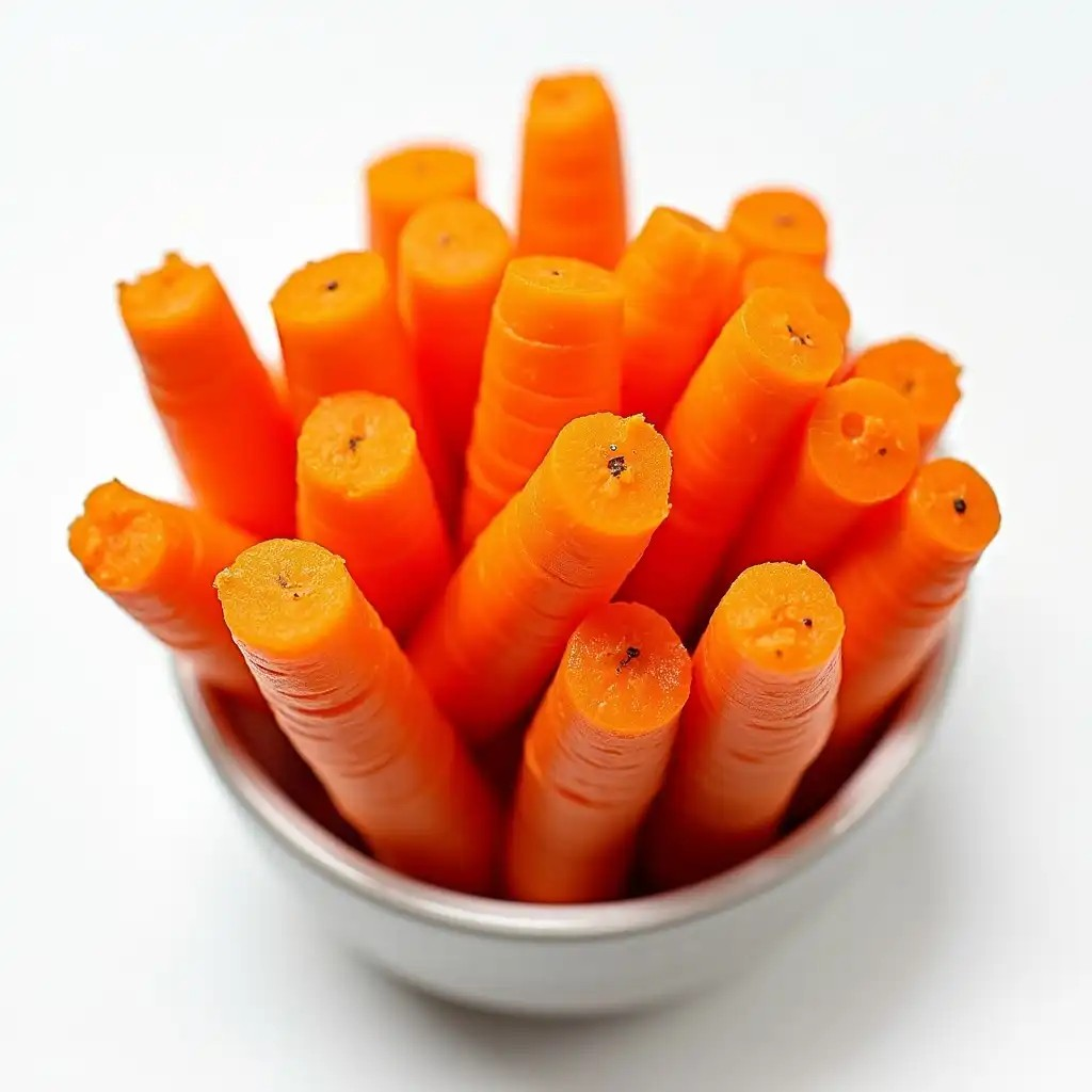 "Carrots as a Healthy Snack"

Alt Text: "A bowl of fresh carrot sticks, highlighting their vibrant orange color and crunchy texture."