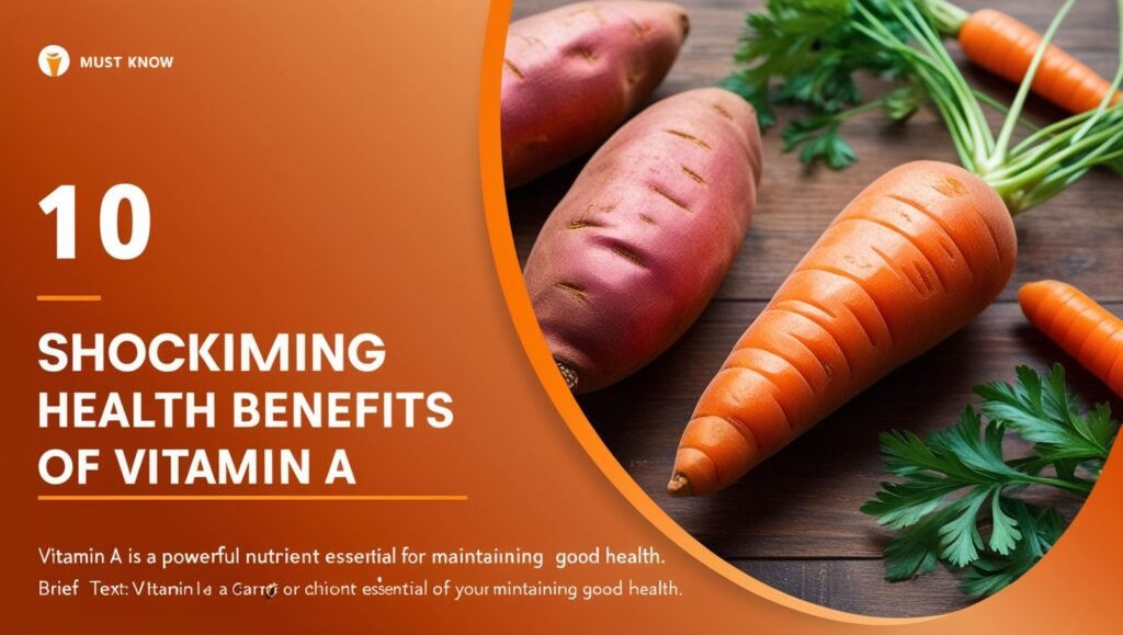 Image of a carrot or sweet potato (rich sources of Vitamin A)
Alt text: Vitamin A is a powerful nutrient essential for maintaining good health.