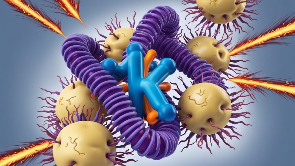 "Vitamin K's Antioxidant Properties"

Alt Text: "Graphic showing Vitamin K molecules protecting cells from oxidative damage, illustrating its antioxidant effects."