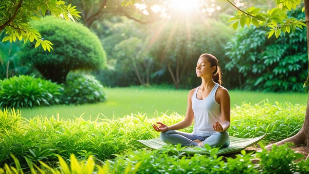 "Boosting Immune Health Through Relaxation"

Alt Text: "A person meditating in a serene environment, illustrating how relaxation supports immune function and overall health."