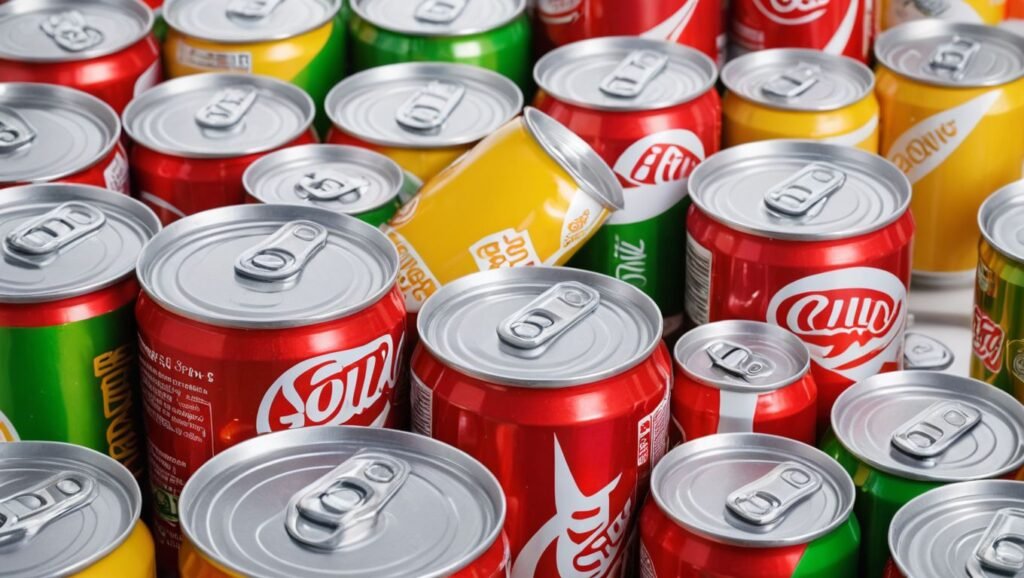 Toxic Foods: "Soda cans and a bowl of high-fructose corn syrup"

Alt Text: Soda cans next to a bowl of high-fructose corn syrup