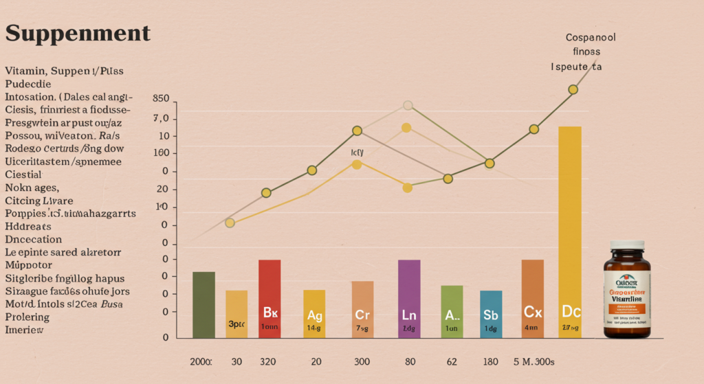 "A chart comparing the nutritional content of different vitamin supplements, showing the key vitamins and minerals they contain."

Alt text: "Chart comparing the nutritional content of various vitamin supplements, highlighting key vitamins and minerals."